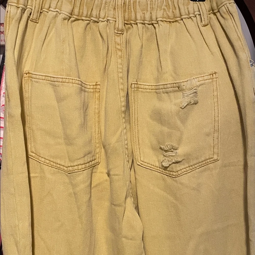 POL YELLOW Distressed baggy pants - Picture 10 of 14